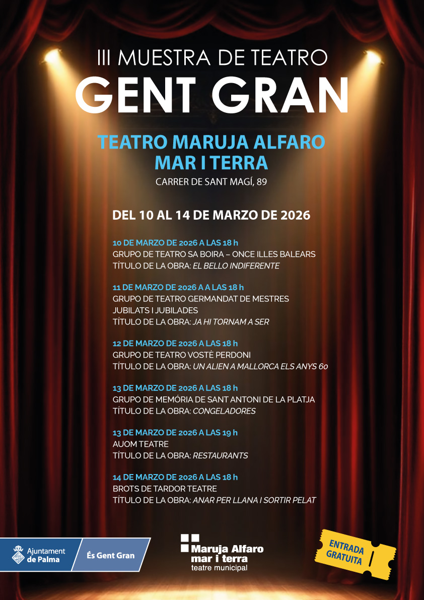 III Muestra de Teatro Gent Gran - Teatro Maruja Alfaro Mar i Terra 🎭